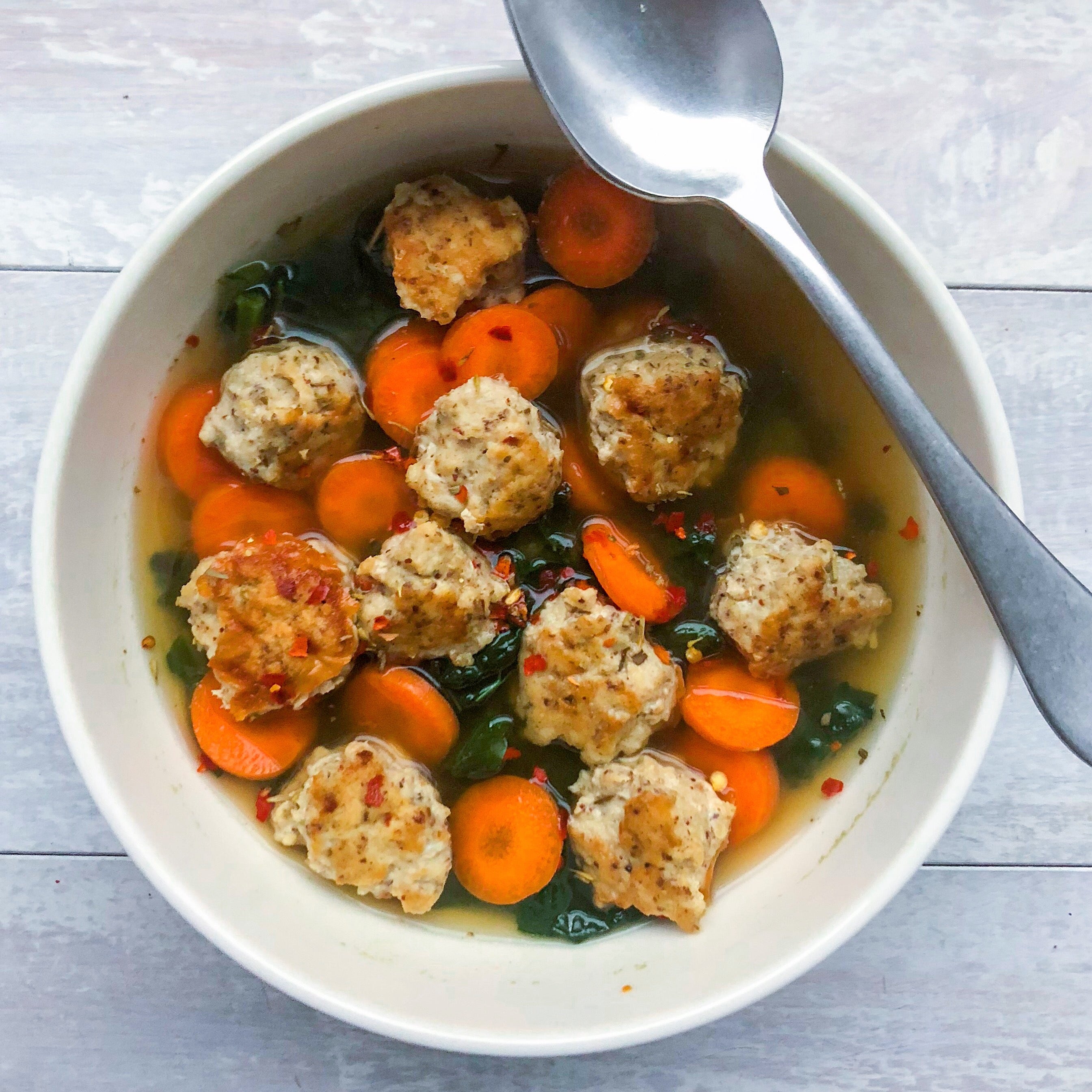 Kale & Turkey Meatball Soup Recipe | BIOHM Health
