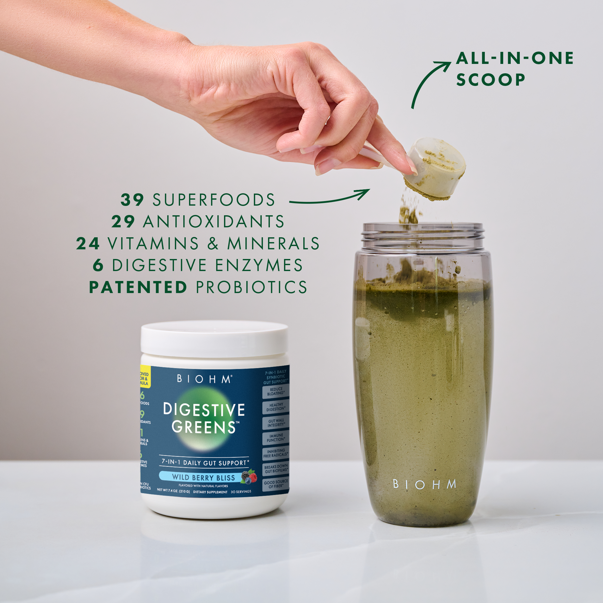 Biohm Range Digestive Greens | BIOHM Health