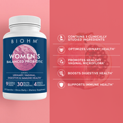 BIOHM Women's Total Probiotic + Pomegranate 
