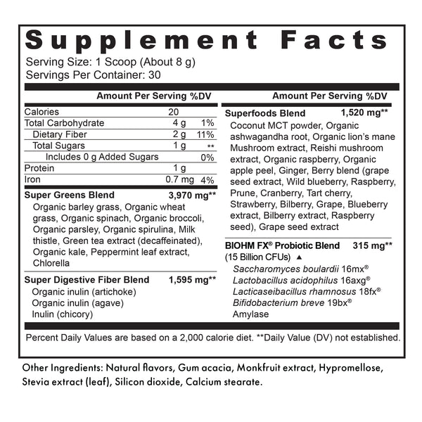 Super Foods Bundle | Super Greens & Super Reds Powder | BIOHM Health