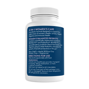 Women's Balanced Probiotic backside of bottle 