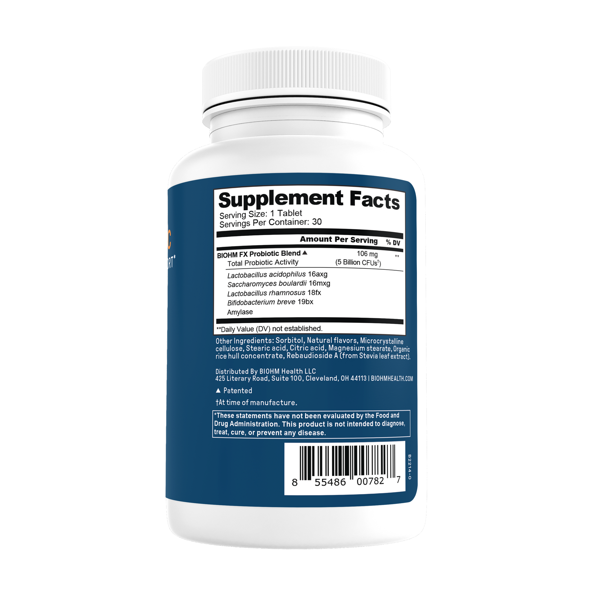 BIOHM Kid's Probiotic Supplement facts 