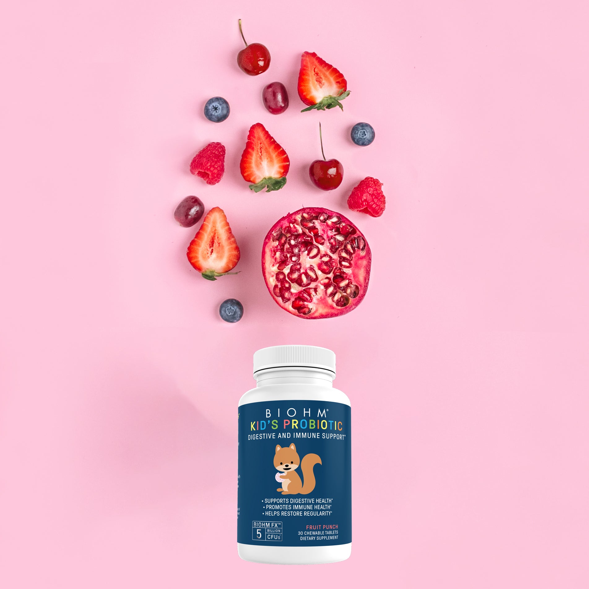 BIOHM Kid's Probiotic + berries + cherries 